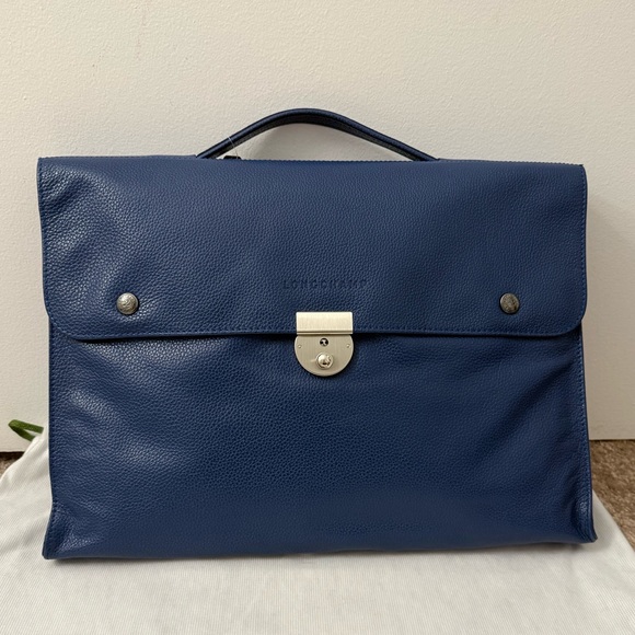 Longchamp Blue Leather Men's Bag